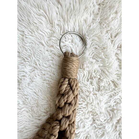 Vintage 70's Macrame Hanging Towel Holder - Picture 5 of 8